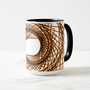 Abstract pattern - orange mug