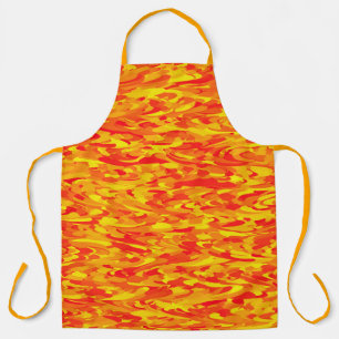 Abstract Pattern Orange Red Yellow Apron