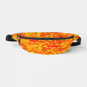 Abstract Pattern Orange Red Yellow Bum Bags