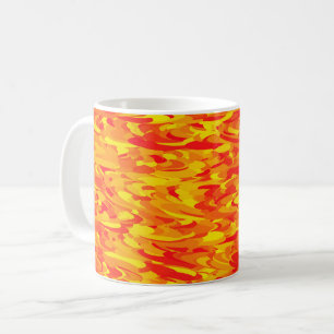 Abstract Pattern Orange Red Yellow Coffee Mug