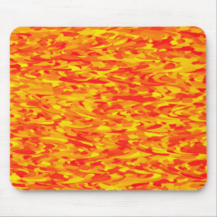 Abstract Pattern Orange Red Yellow Mouse Pad