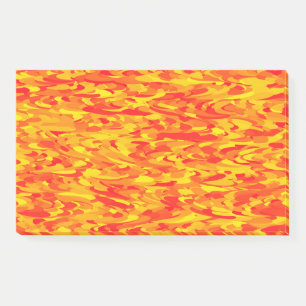 Abstract Pattern Orange Red Yellow Post-it Notes