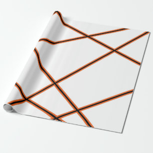 Abstract pattern - orange wrapping paper