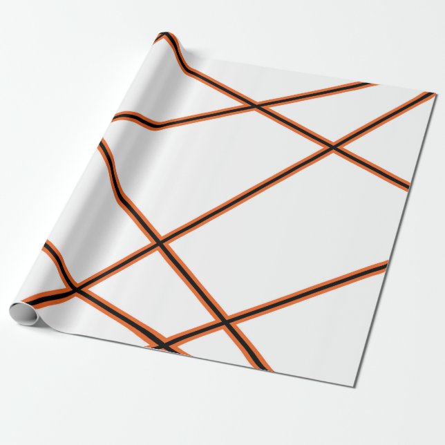 Abstract pattern - orange wrapping paper (Unrolled)