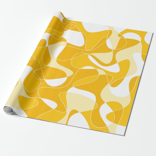 Abstract pattern - orange wrapping paper (Unrolled)