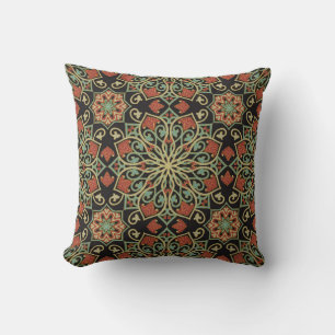 Abstract pattern. Oriental color background.  Cushion
