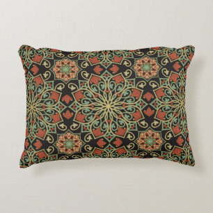 Abstract pattern. Oriental colour background. Decorative Cushion
