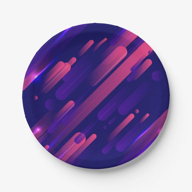 Abstract pattern paper plate (Front)