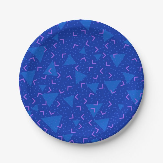 Abstract pattern paper plate (Front)