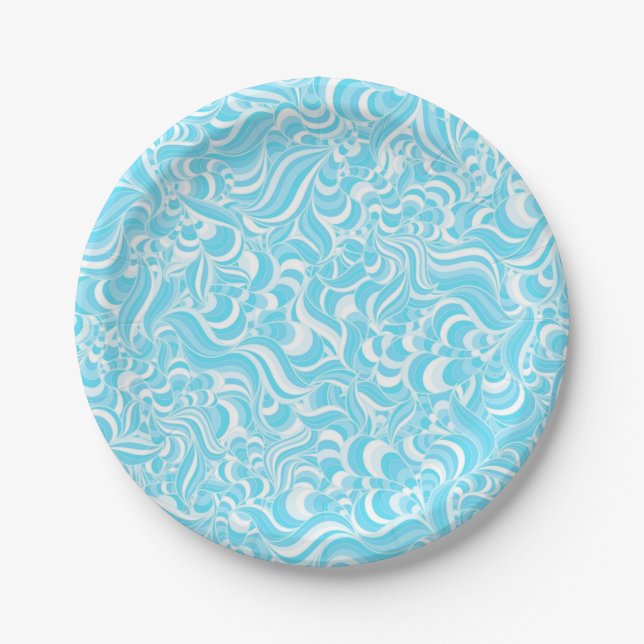 Abstract pattern paper plate (Front)