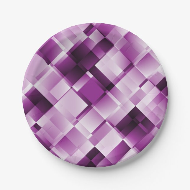 Abstract pattern paper plate (Front)
