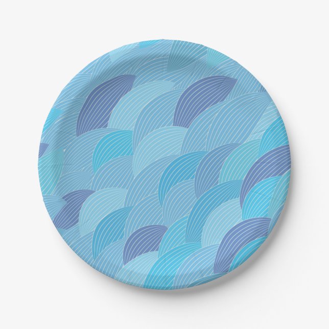 Abstract pattern paper plate (Front)