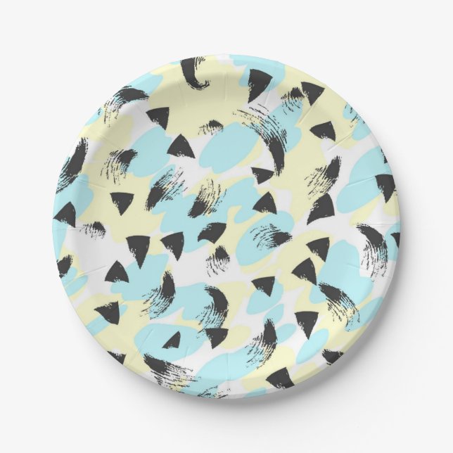 Abstract pattern paper plate (Front)