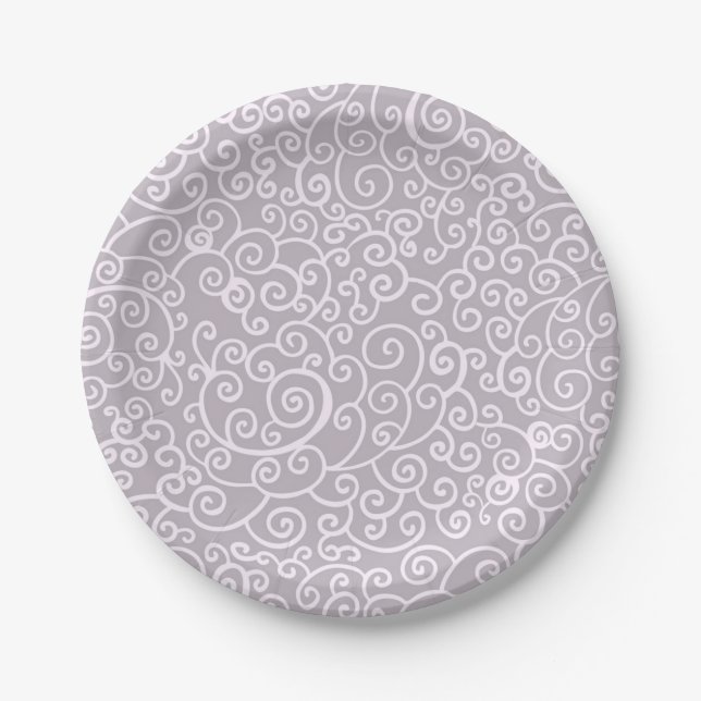 Abstract pattern paper plate (Front)