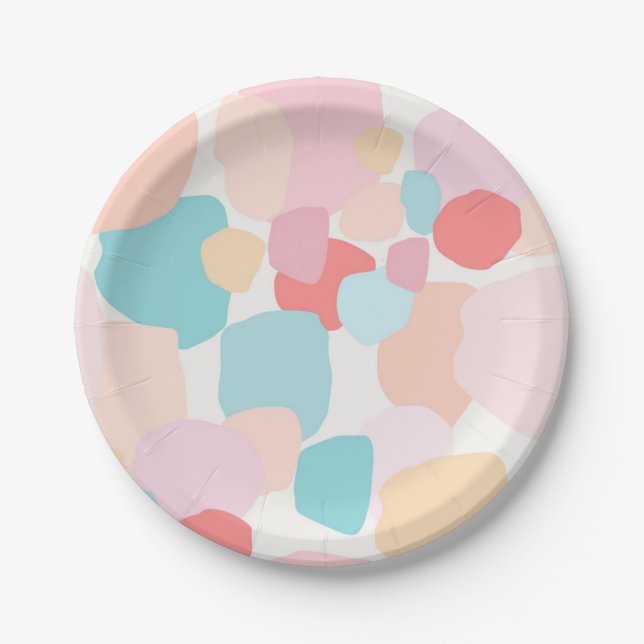 Abstract pattern paper plate (Front)