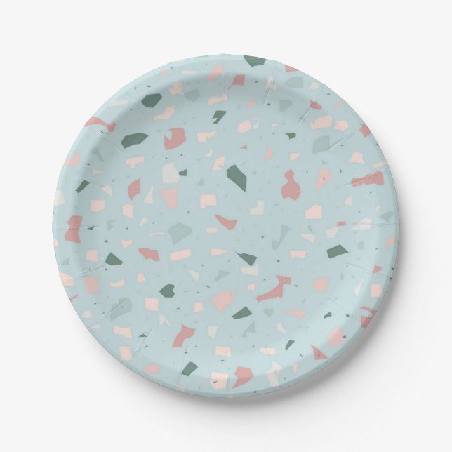 Abstract pattern paper plate (Front)