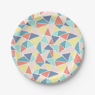 Abstract pattern paper plate