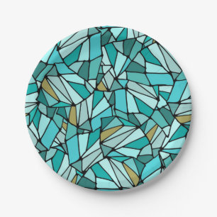 Abstract pattern paper plate