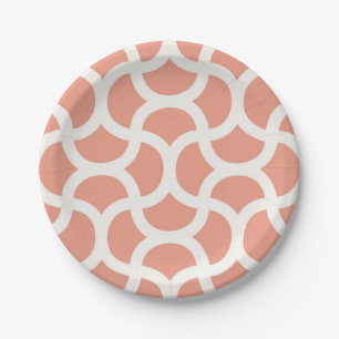 Abstract pattern paper plate
