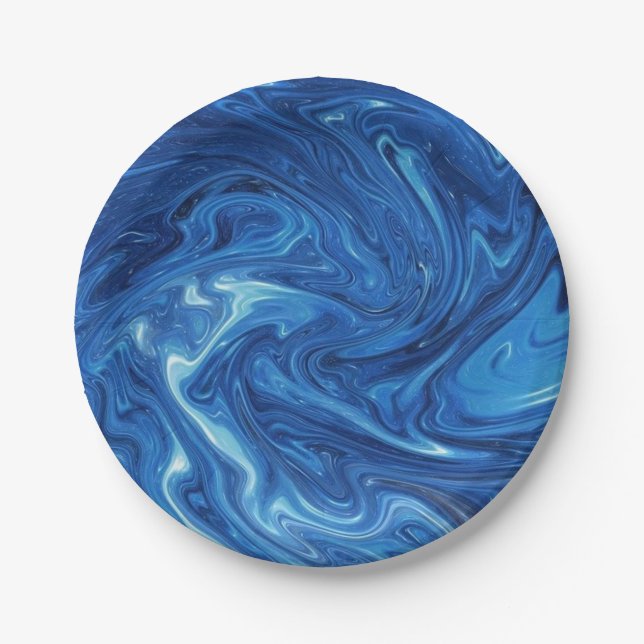 Abstract pattern paper plate (Front)
