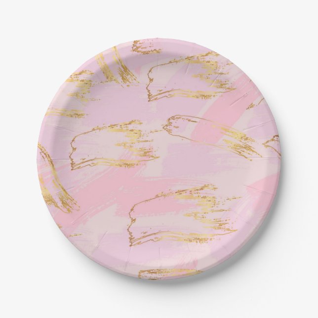 Abstract pattern paper plate (Front)
