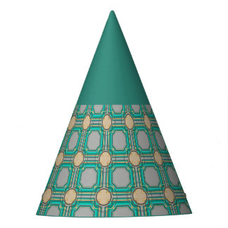 abstract pattern party hat