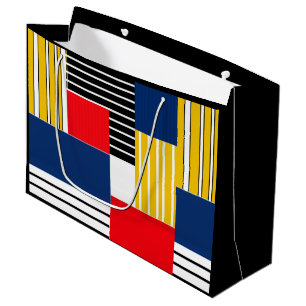 Abstract pattern . Patchwork . Large Gift Bag