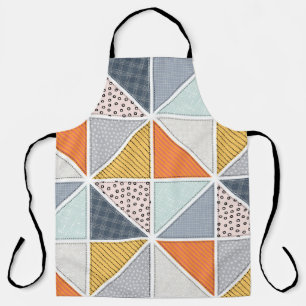 Abstract pattern, patchwork tiles. apron