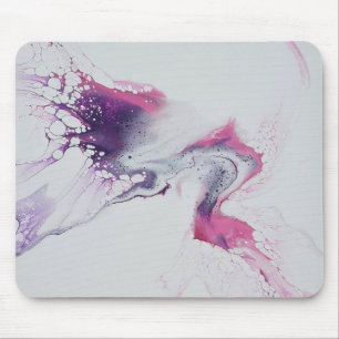 Abstract pattern pink purple white. mouse pad