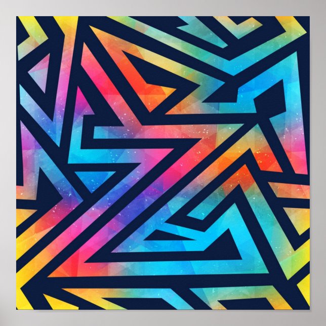 Abstract pattern poster (Front)