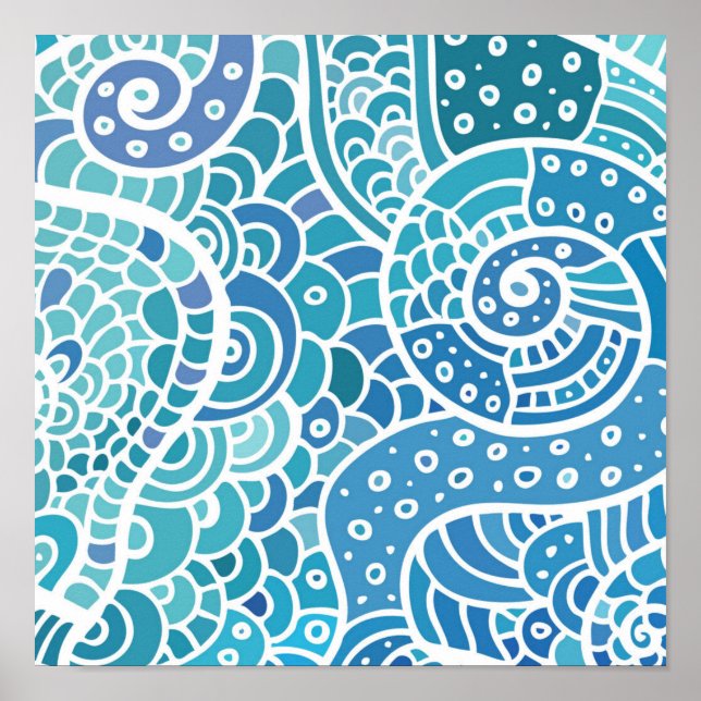 Abstract pattern poster (Front)