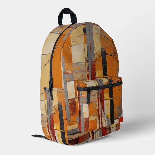 Abstract Pattern  Printed Backpack (Back Corner Left)