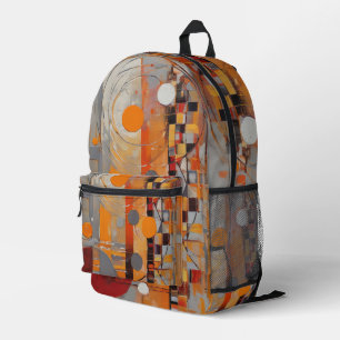 Abstract Pattern Printed Backpack