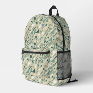 Abstract pattern printed backpack