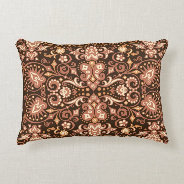 Abstract pattern. Psychedelic colours wavy backgro Decorative Cushion (Front)