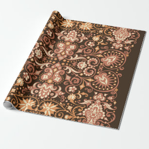 Abstract pattern. Psychedelic colours wavy backgro Wrapping Paper