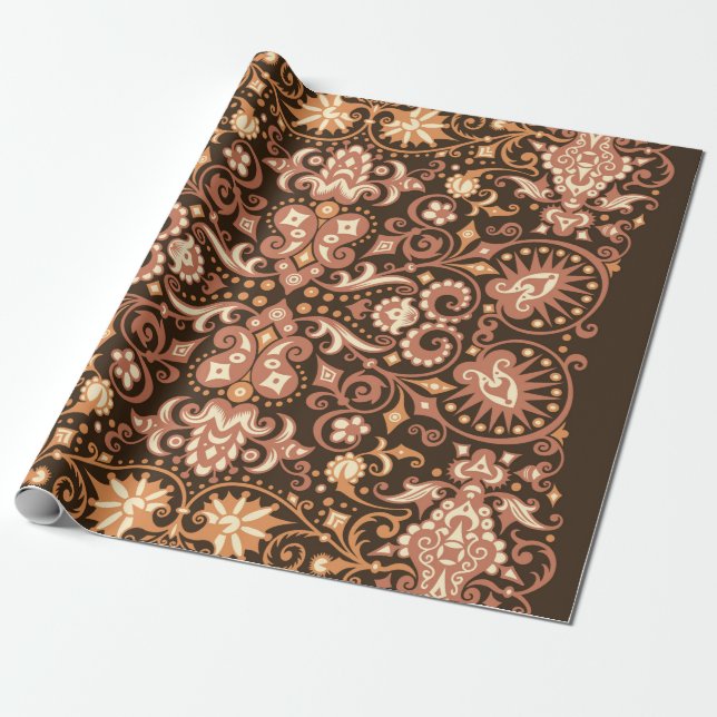 Abstract pattern. Psychedelic colours wavy backgro Wrapping Paper (Unrolled)