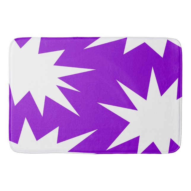 Abstract pattern -  purple bath mat (Front)