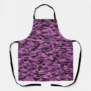 Abstract Pattern Purple Black Apron
