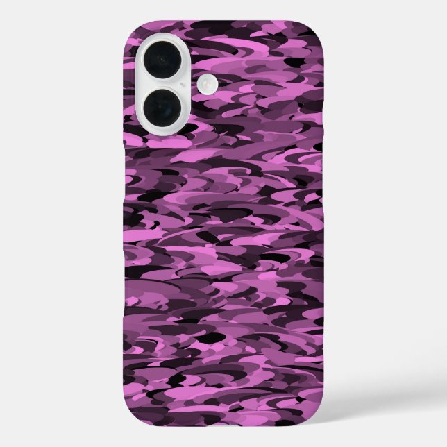 Abstract Pattern Purple Black Case-Mate iPhone Case (Back)