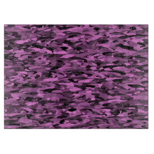 Abstract Pattern Purple Black Cutting Board