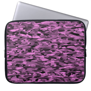 Abstract Pattern Purple Black Laptop Sleeve