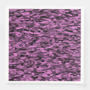 Abstract Pattern Purple Black Napkin
