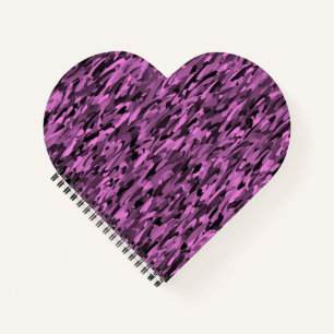 Abstract Pattern Purple Black Notebook