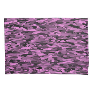 Abstract Pattern Purple Black Pillowcase