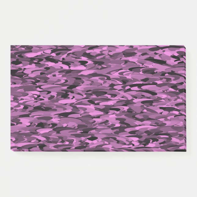 Abstract Pattern Purple Black Post-it Notes (Front)