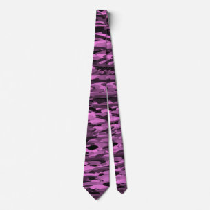 Abstract Pattern Purple Black Tie