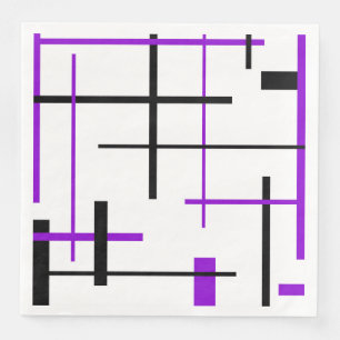 Abstract pattern - purple napkin