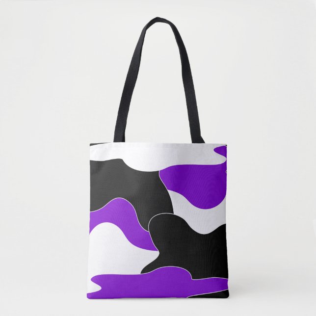 Abstract pattern - purple tote bag (Front)