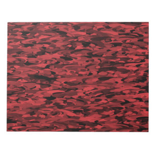 Abstract Pattern Red Black Notepad